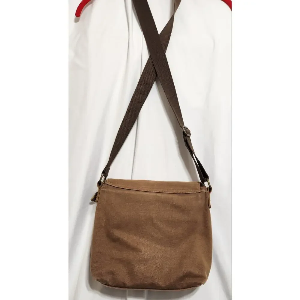 Augur Messenger Bag Canvas Shoulder Crossbody Brown‎